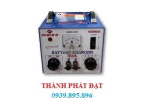 MÁY SẠC ẮC QUY HANSHIN 50A (LÕI DÂY NHÔM)