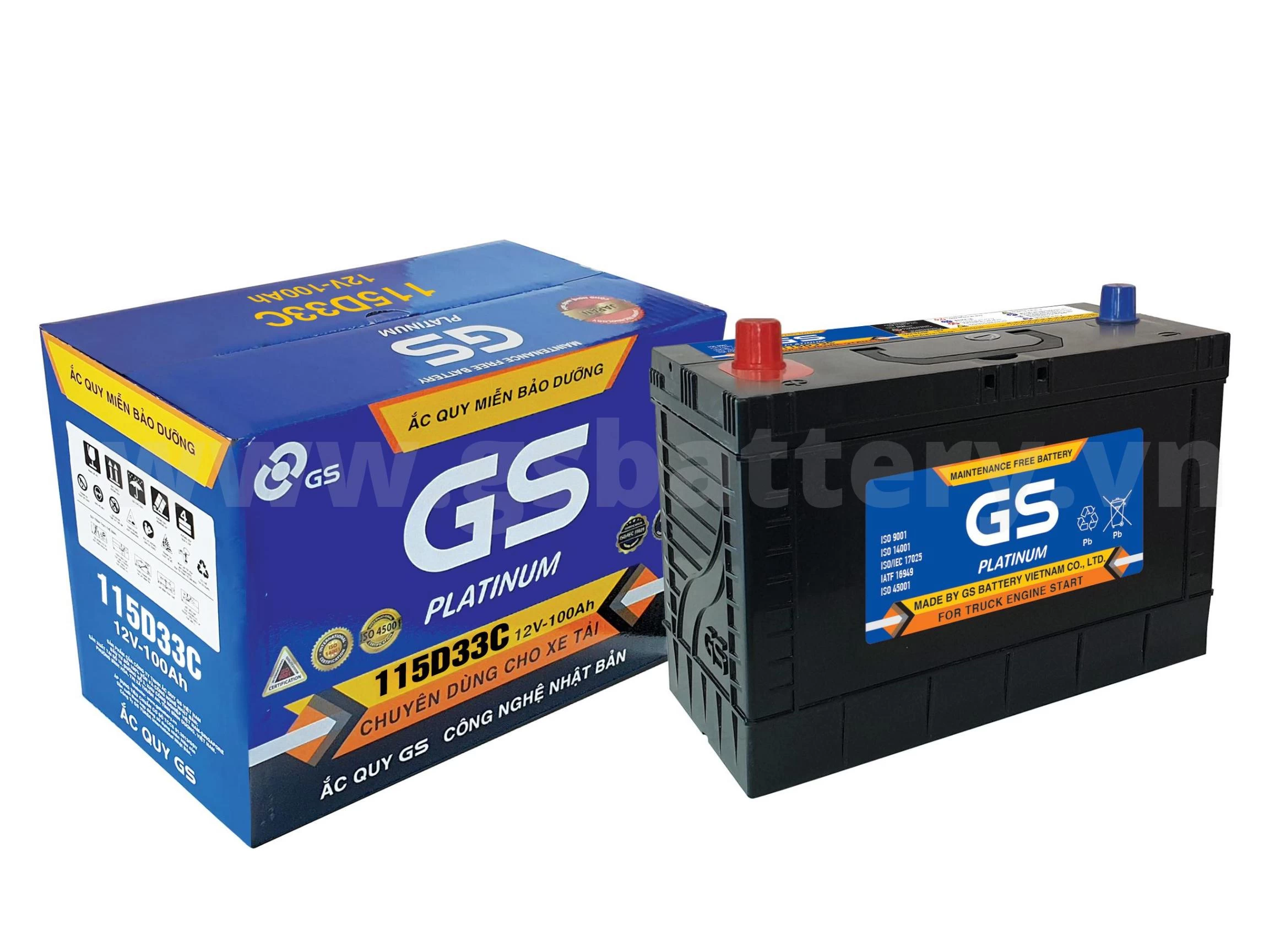 ẮC QUY GS 115D33C-MF 100AH