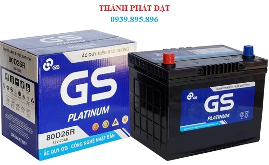 ẮC QUY GS 80D26R-MF 70AH