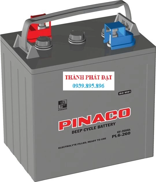 Ắc Quy Xe điện Pinaco PL6-260( 6V-260Ah)