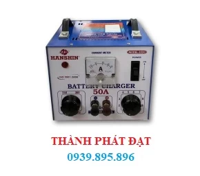 MÁY SẠC ẮC QUY HANSHIN 50A (LÕI DÂY NHÔM)
